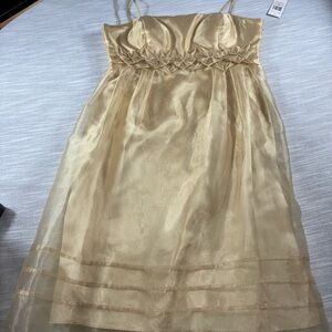 London Times LT0676 Gold sz 10 Cocktail Dress NWT Wedding Guest
